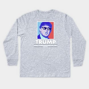 Trump Wall Construction Company Vintage Kids Long Sleeve T-Shirt